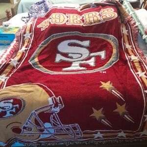 San Francisco 49ers Red Tapestry Blanket